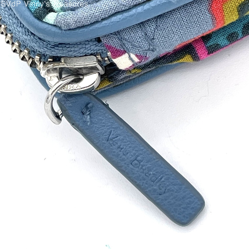 NWT Vera Bradley RFID Smartphone Wristlet Painted Medallions Clutch Wallet Blue - Picture 3 of 6
